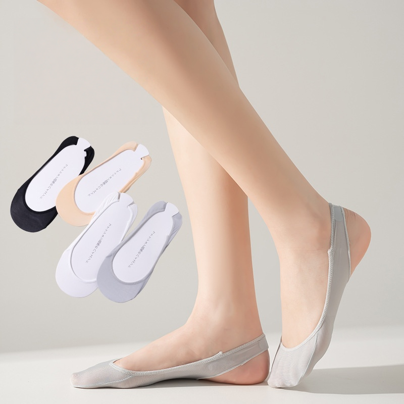 Insole Memory Foam - 1/3/5 Paar Damen-No-Show-Socken aus Eisseide, Sommer-Sandalen