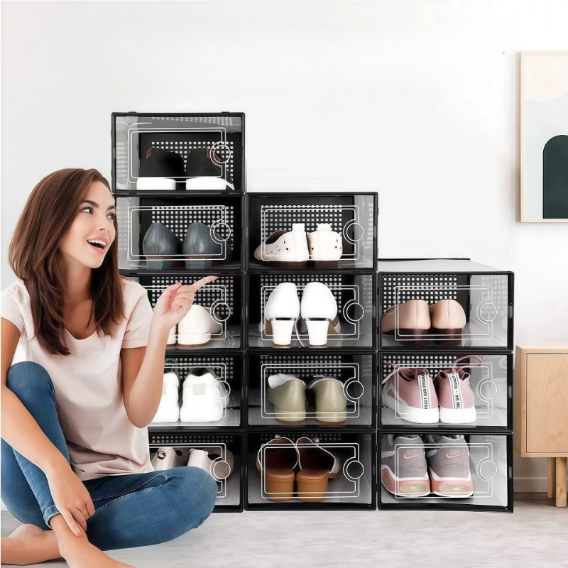 Stapelbare Schuhaufbewahrungsb – Shoe Box Display Bewertung und Preis