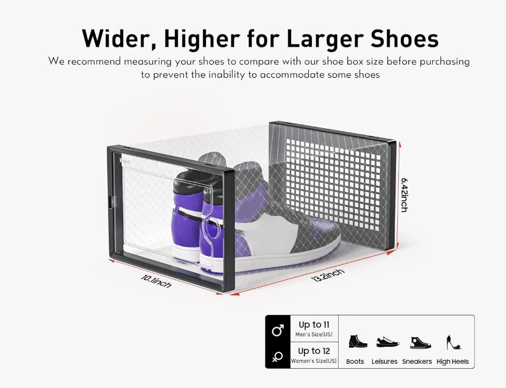 Stapelbare Schuhaufbewahrungsb – Shoe Box Display Bewertung und Preis