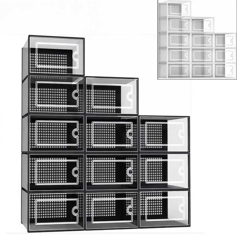 12er-Pack Transparente Kunstst – Shoe Box Display Bewertung und Preis