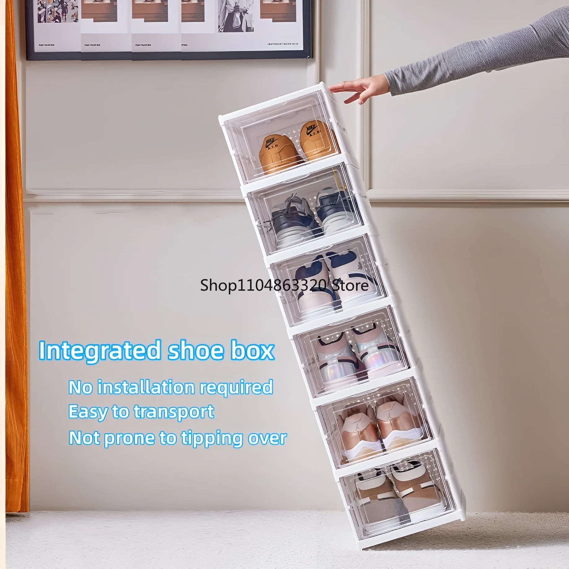 6-lagiger, faltbarer, transpar – Shoe Box Display Bewertung und Preis
