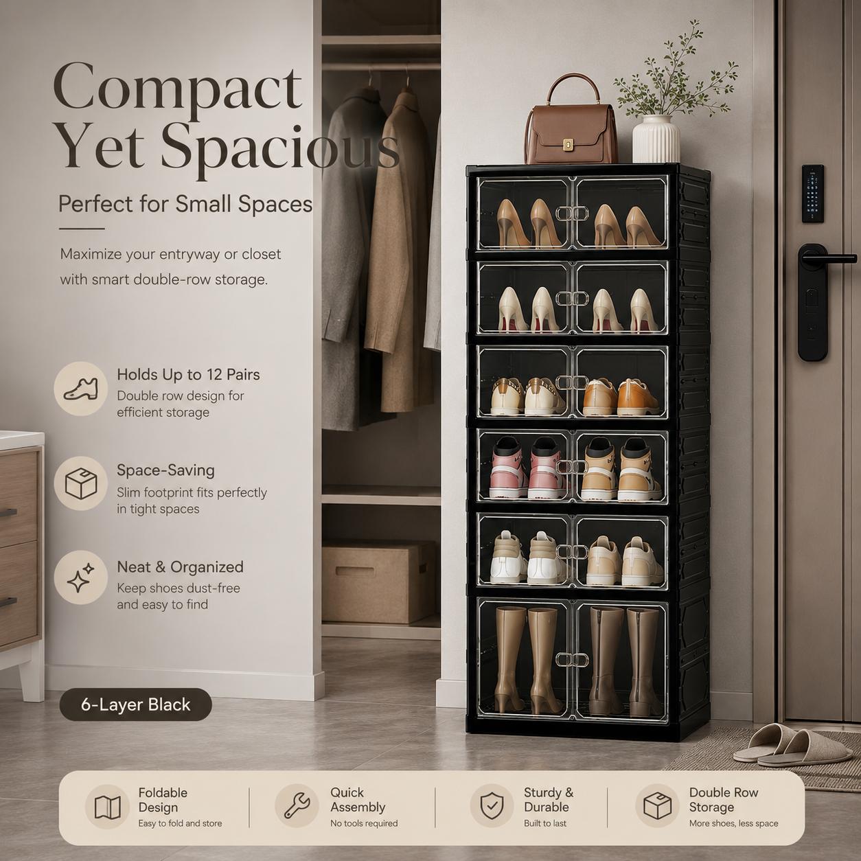 Installationsfreies, faltbares – Shoe Box Display Bewertung und Preis