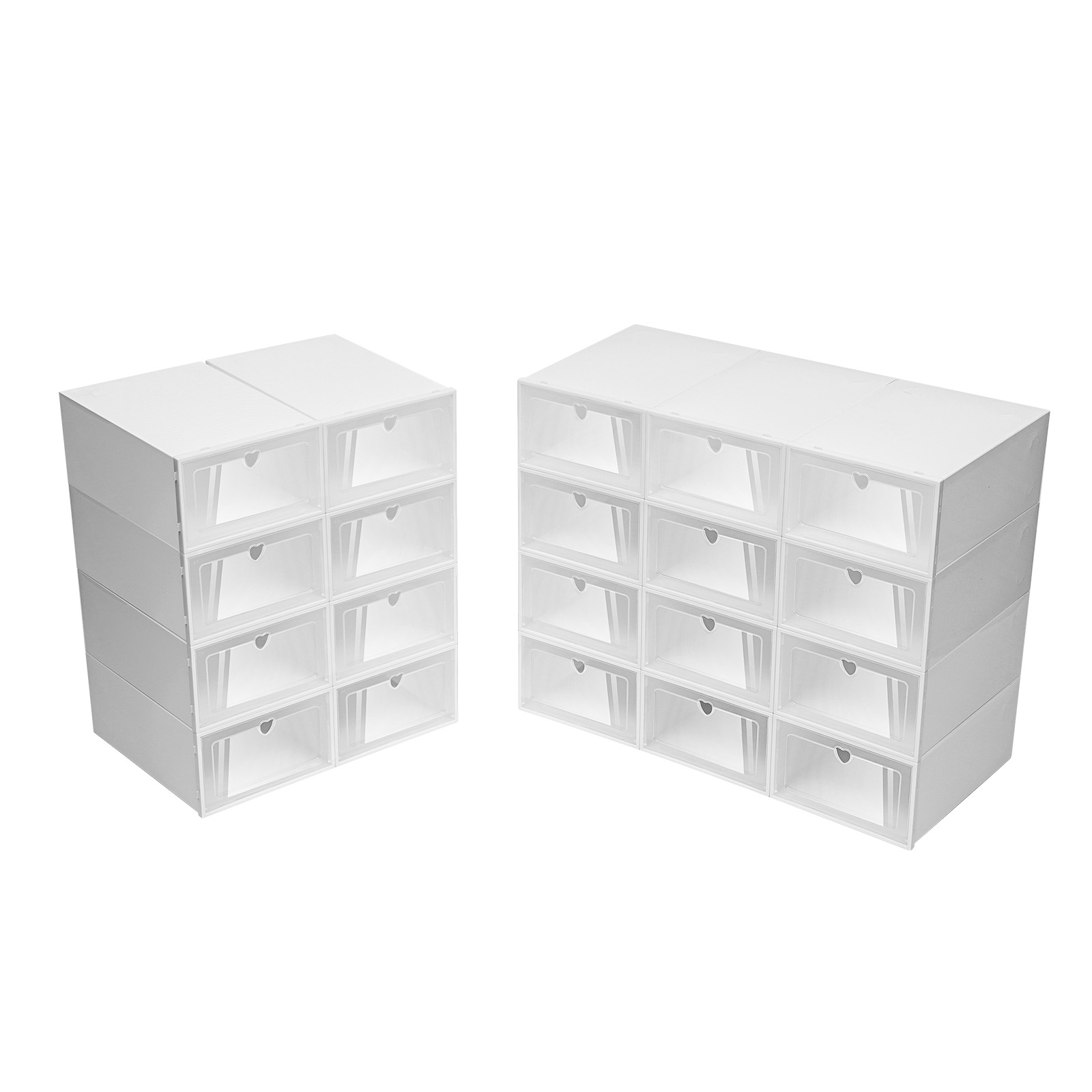 20 transparente PP-Schuhboxen, – Shoe Box Display Bewertung und Preis