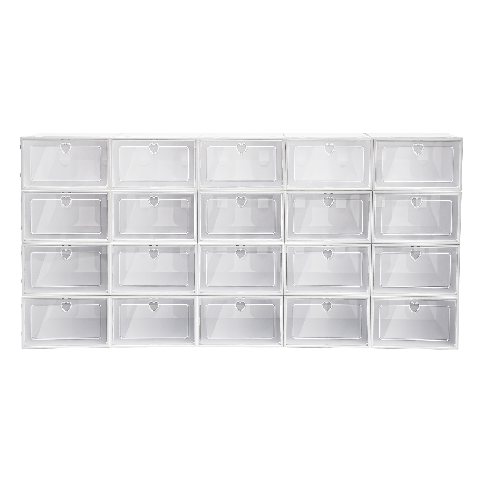 20 transparente PP-Schuhboxen, – Shoe Box Display Bewertung und Preis