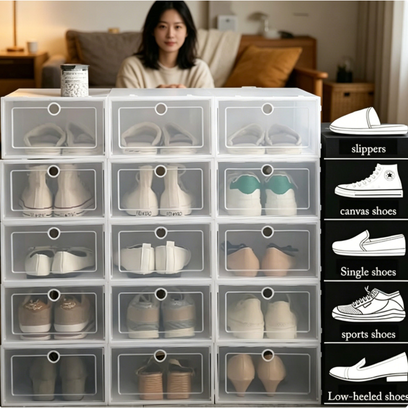 6 Stück transparente Schuhaufb – Shoe Box Display Bewertung und Preis