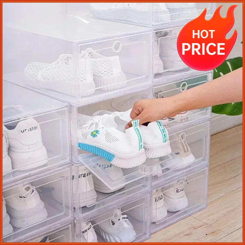 6 Stück transparente Schuhkart – Shoe Box Display Bewertung und Preis